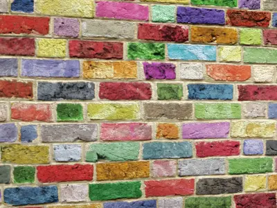 Bricks wall 3D model