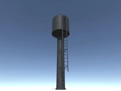Water Tower 2 3D model