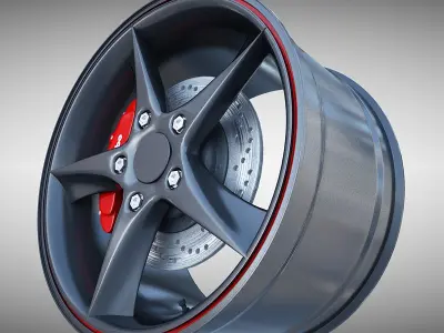Audi R8 Spyder Wheel 35330 3D model