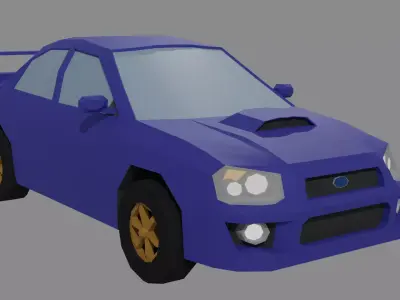 Low Poly car Low-poly 3D model 38