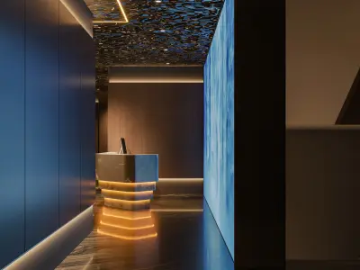 Hotel reception hallway 3D model