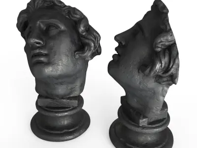 Alexander head sculpture 3D model