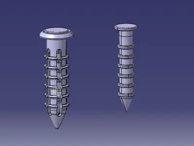 Retainer Blind Rivet Thinner Version-04 3D print model
