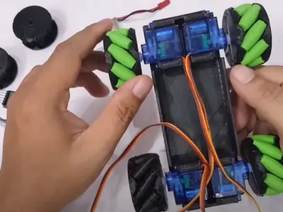 Mecanum robot car - OMNI Wheels 3D print model