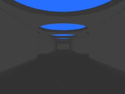 Futuristic Hallway UE4 3D model