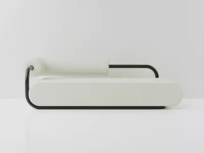 Minimalist sofa Simple 3D model