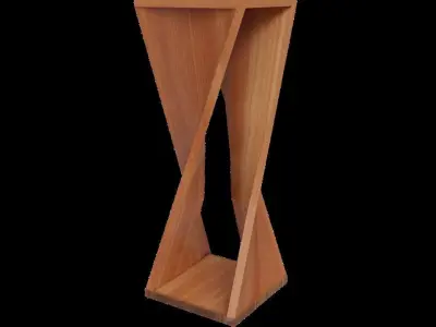 ASSET DE MUEBLES DE MADERA 3D model