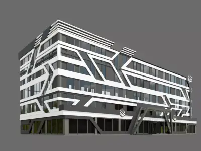 Office Building ID044 3D model