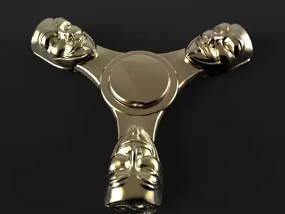 Premium spinner VENDETTA 3-arm 3D print model