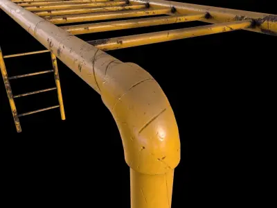 Monkey Bars V1 Low-poly 3D model