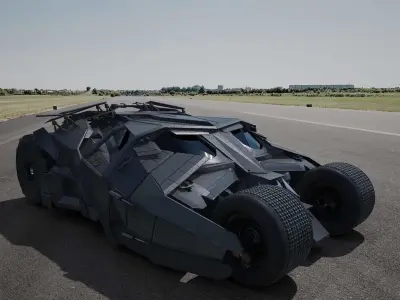 Batmobile Tumbler 3D model 3D model