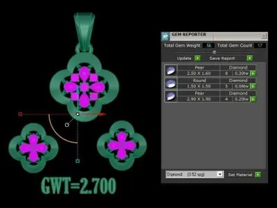 Fashion Pendent  3D print model