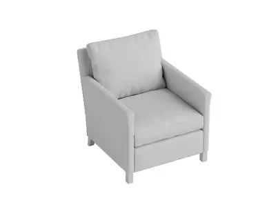 Gayle Leather Chair 3D model