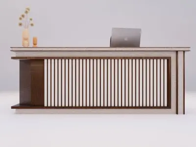 Office Table 3 Low-poly 3D model