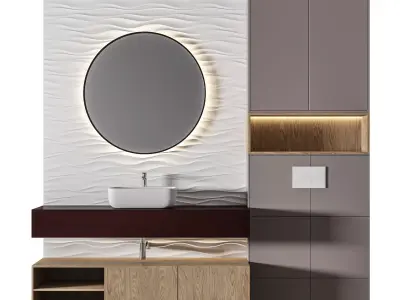 Luxury Bathroom 190 3D model