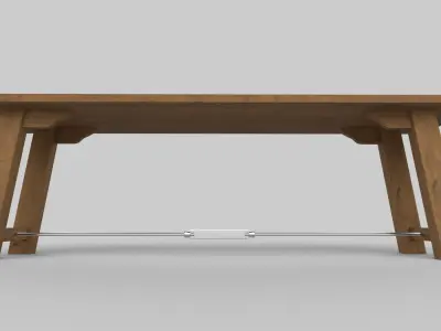 table Low-poly 3D model
