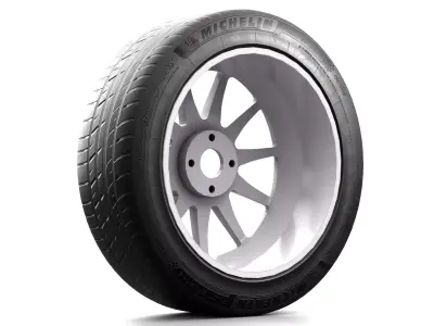 Tarmac Car Wheel 1 3D model