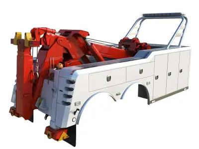  Wrecker Tow body Low-poly 3D model