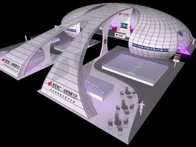 Exhibition - Area -28X31-3DMAX2009-030 3D model
