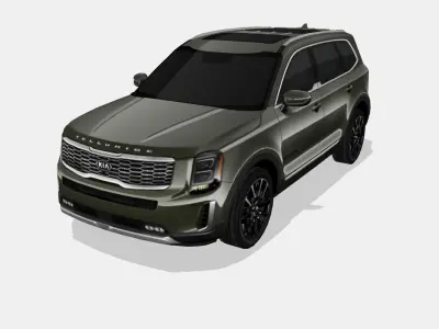 Kia Telluride 2020 Low-poly 3D model
