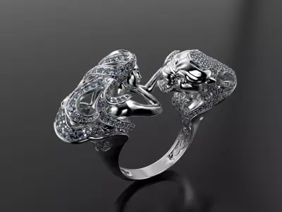 Magerit Instinto ring 3D print model