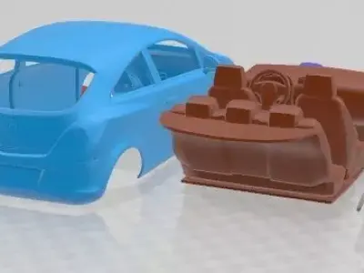 Opel Corsa 3 Door 2012 Printable Car  3D print model