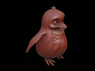Penguin Animal Sculpture 3D print model buy