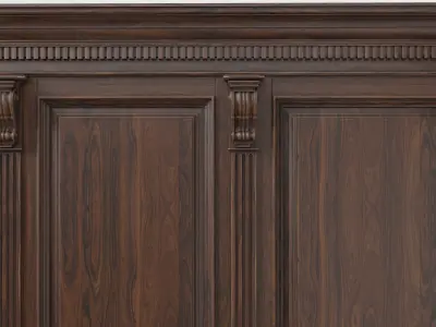 Wooden panel 02 07 3D model