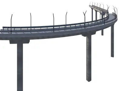 bridge road Free 3D model