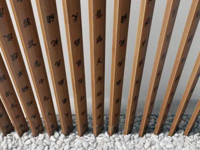 Board wall fundament pebble 3D model