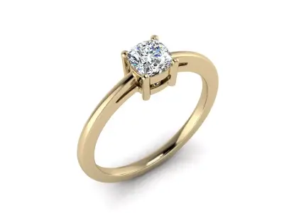 Jewelry Diamond Ring 3D print model 7