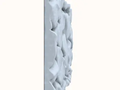 Stacked River Rock Wall Kitbash 3D model