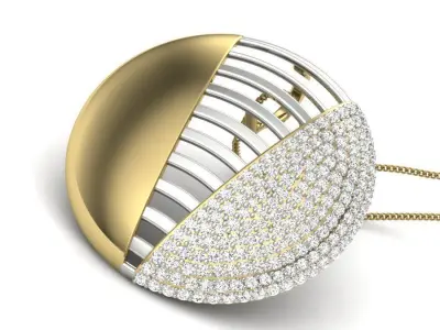 Women pendant 3D print model buy