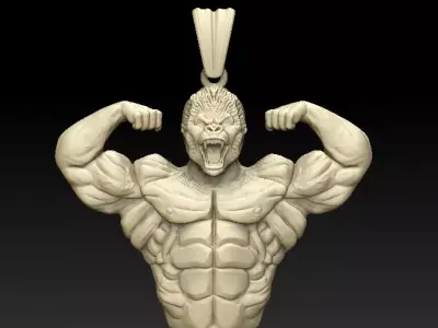 King Kong Pendant  3D model