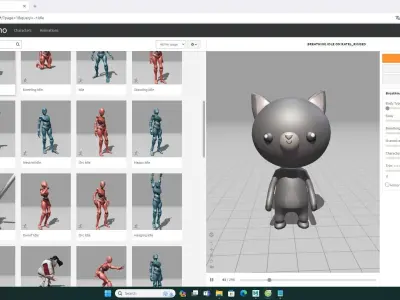 Stylized Ratel Animated v001  Low-poly 3D model