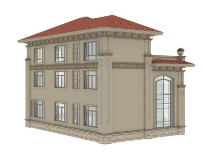 architecture luxury villa  3D model
