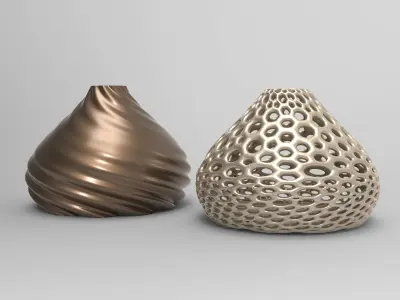 Vase Voronoi 56 3D print model