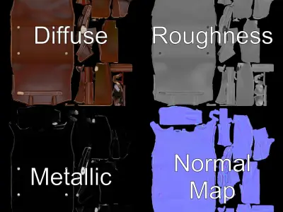 Luxury Handbag Model Pack for D Rendering and Games Low-poly 3D model