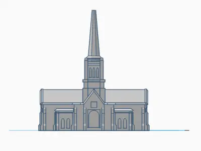 Birmingham England LDS Temple  Free 3D print model