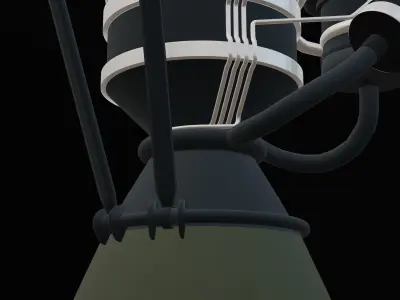 SpaceX Raptor Rocket Engine - Basic 3D model