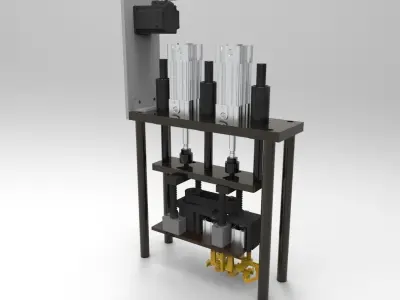 Mask Machine String Weld 3D model