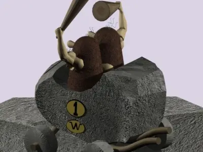 Wacky Races 3D Model Car 1 3D model