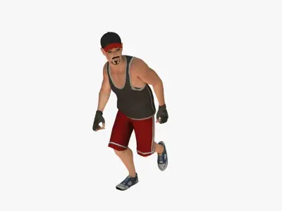 Baseball Player Low-poly 3D model