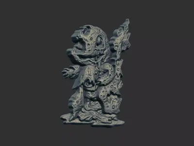 charmander pokeman zombie cnc model 3D print model