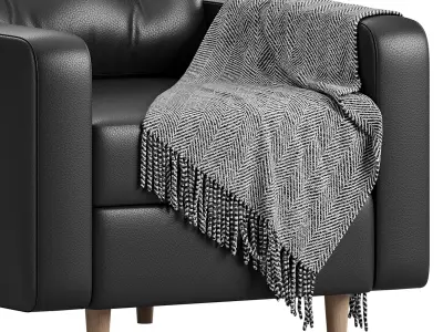 Deans armchair leather 3D model