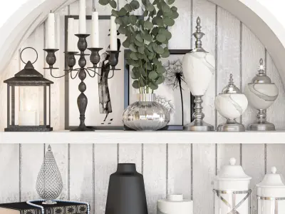decorative set 39 3D model purchase
