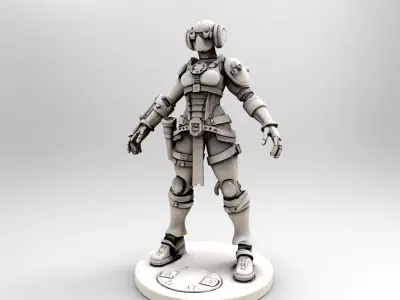 steampunk robotic 7 3D print model