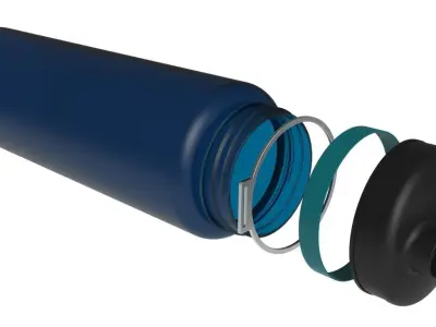 Water bottle 3D model