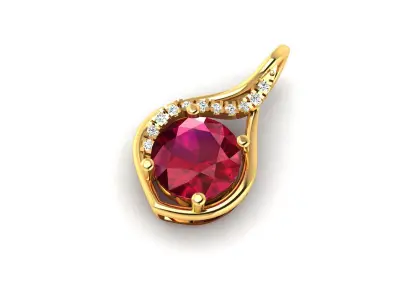 Women Pendants 3dm STL OBJ FBX Render Details 3D print model get