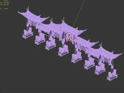 gAME Yunyun Xuan - Martial Arts - Gate 32 3D model